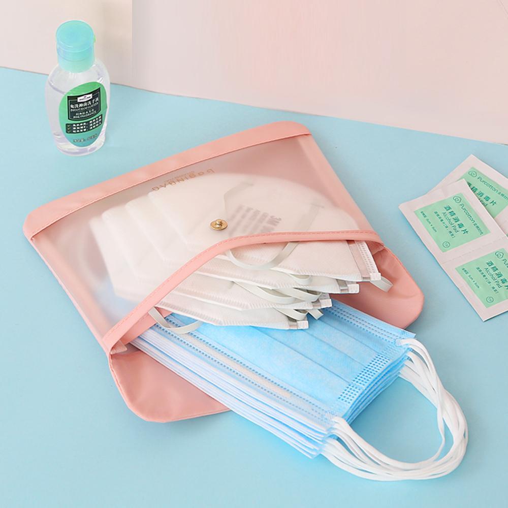 Túi Đựng Khẩu Trang Trong Suốt Chống Nước Chống Bụi Tiện Dụng Ốp