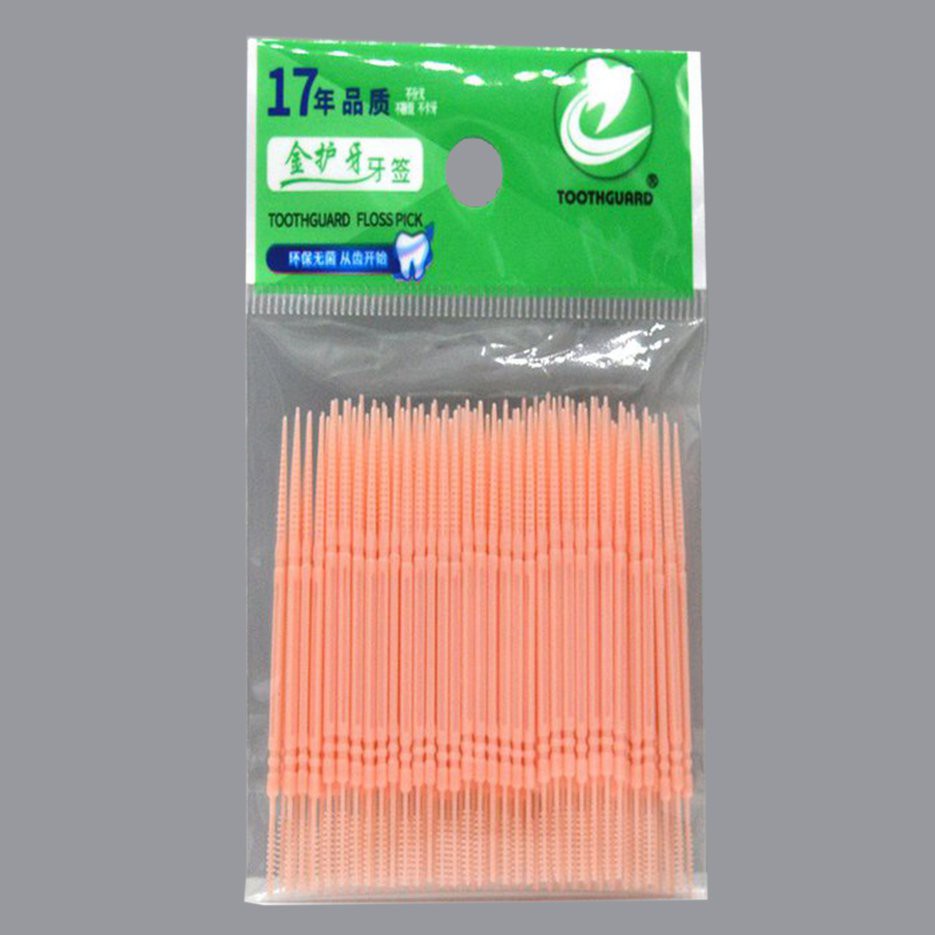 100/200 tăm chỉ nha khoa hai đầu dùng một lần