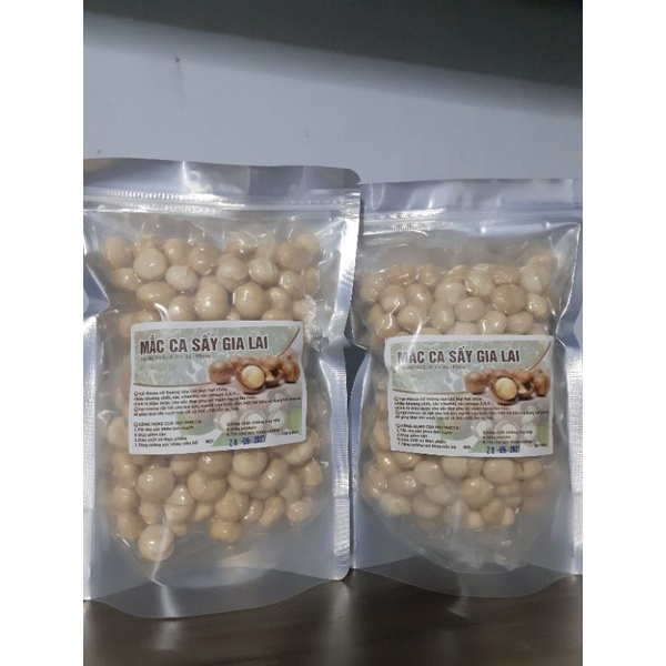 1kg Hạt Macca Sạch Gia Lai, Hạt sấy nứt vỏ hạt to, nhân to sấy chín, nhân nhỏ sấy chín, nhân sống làm sữa hạt