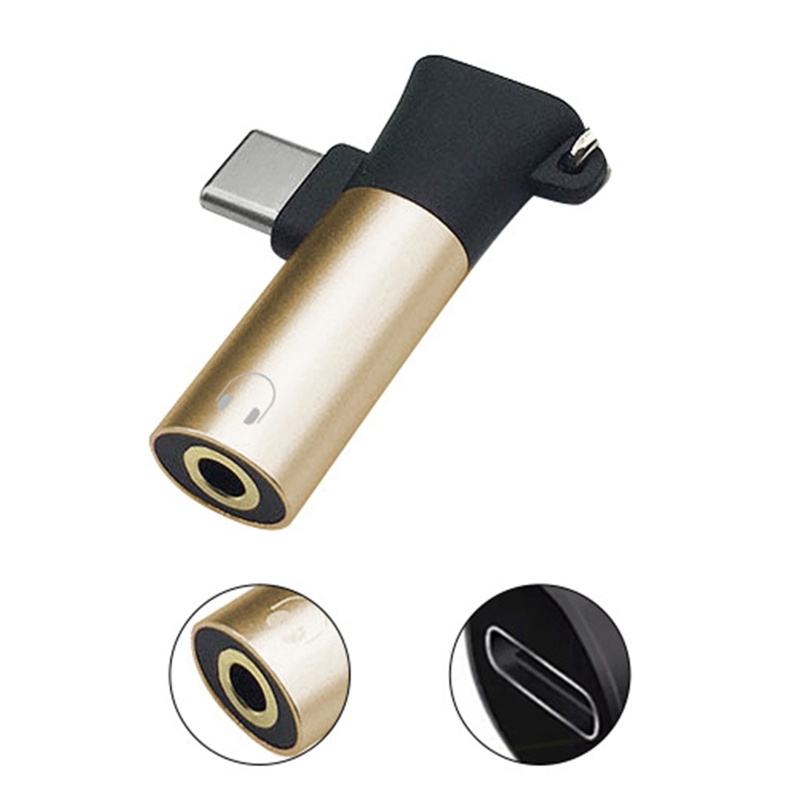 Cáp Sạc 2 Trong 1 Type C Sang 3 5mm Cho P30 Mi 8 6