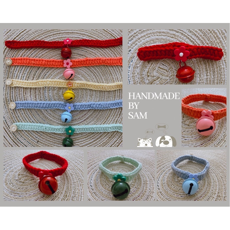 Vòng chuông cổ đính hoa - Vòng chó mèo