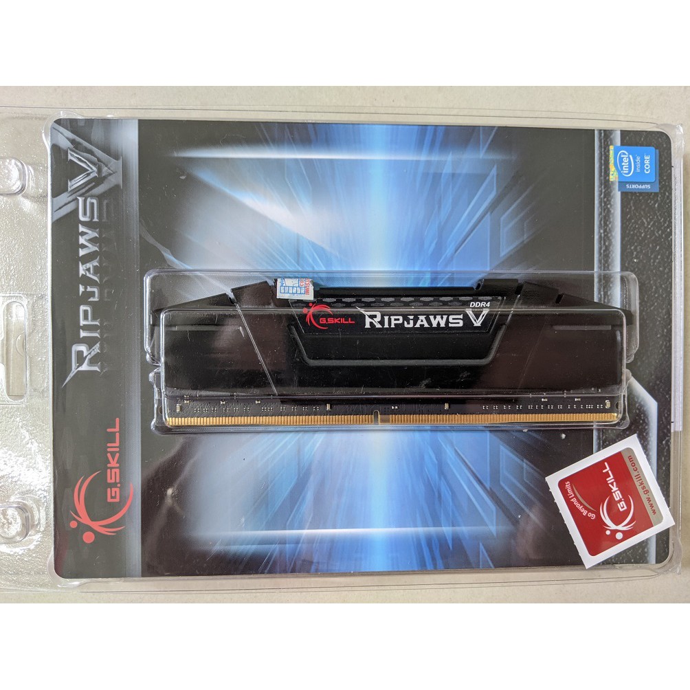 Ram PC Desktop Gskill G.Skill RIPJAWS V (F4-3200C16S-16GVK) 16GB (1x16GB) DDR4 3200Mhz BH 10/2023