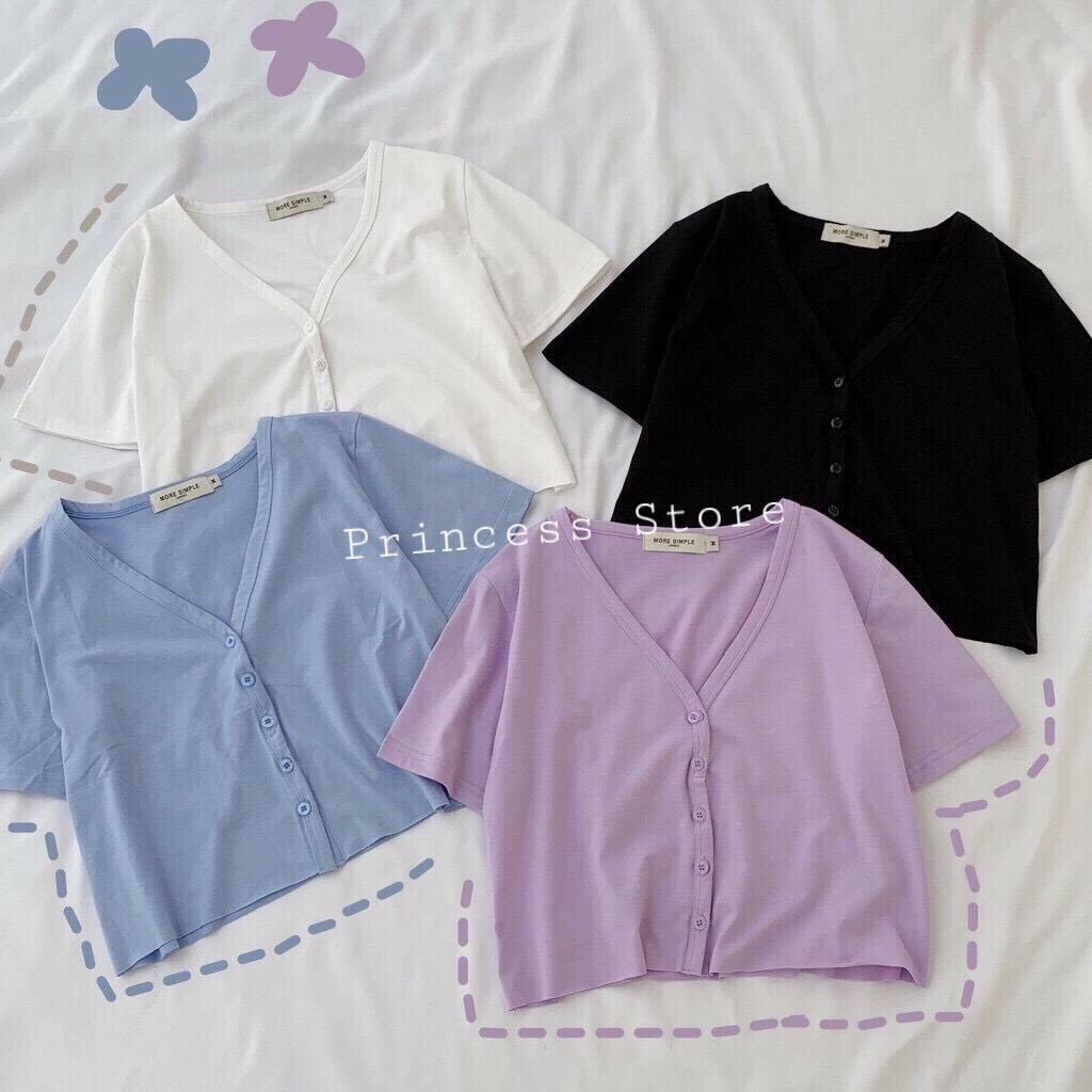 Áo Croptop❤️FREESHIP❤️Cổ Tim  Siêu Hót
