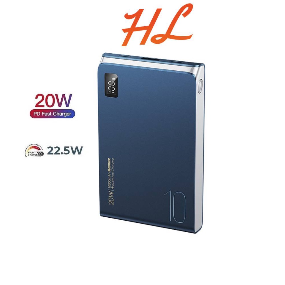 Pin Dự Phòng Mini Remax RPP-178 10000mAh (Sạc Nhanh QC3.0, VOOC 22.5W, Type-C PD20W) - Hưng Long PC