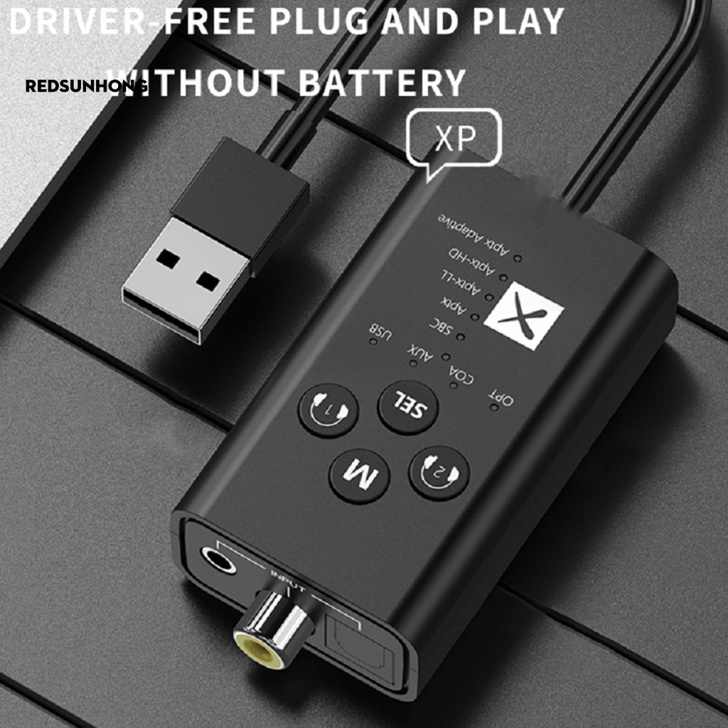 Bộ Thiết Bị Chuyển Đổi Âm Thanh Bluetooth 5.2 Sợi Đồng Trục USB AUX 2 Trong 1 Aptx