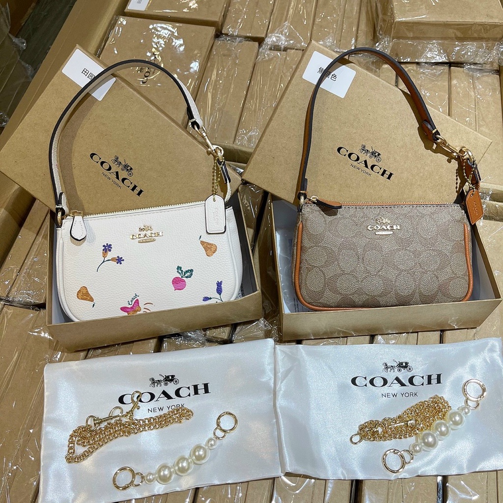 Túi kẹp nách nữ Coach thuyền full box  21cm x5cmx12cm ĐỦ MÀU