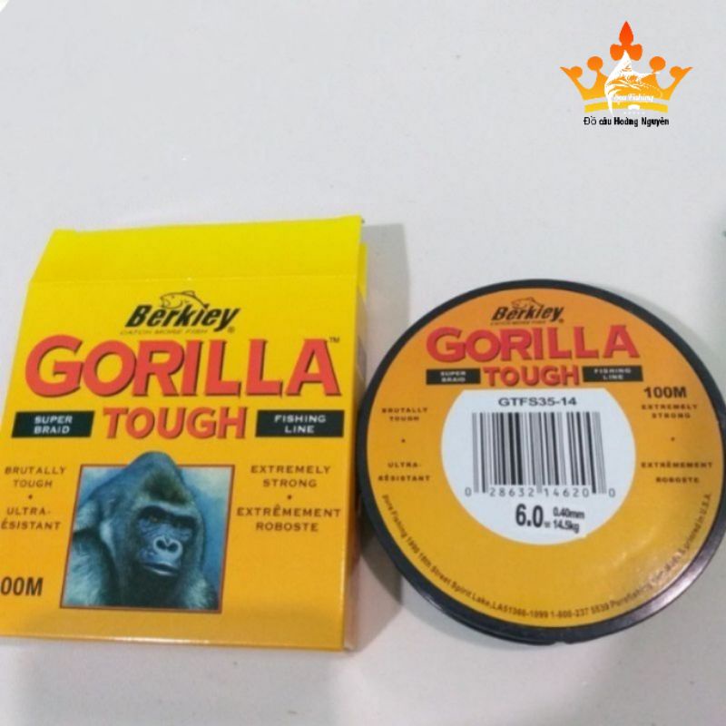 Cước câu cá GORILLA,100m, Siêu bền siêu rẻ