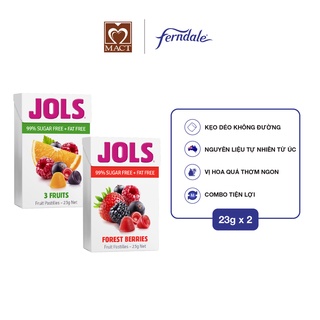Kẹo dẻo ngậm trái cây không đường JOLS - 2 vị - hộp 23g - DATE THÁNG 03/2022