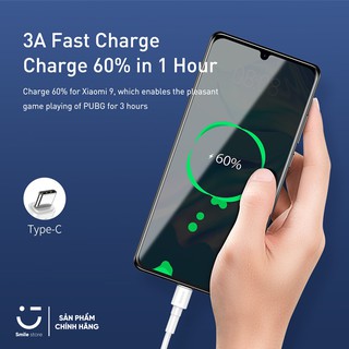 Cáp Sạc Nhanh Type C Baseus Superior Series cho Android Phone/ Tablet (QC 3.0, 3A, 480Mbps, Fast charge, ABS/ TPE Cable)