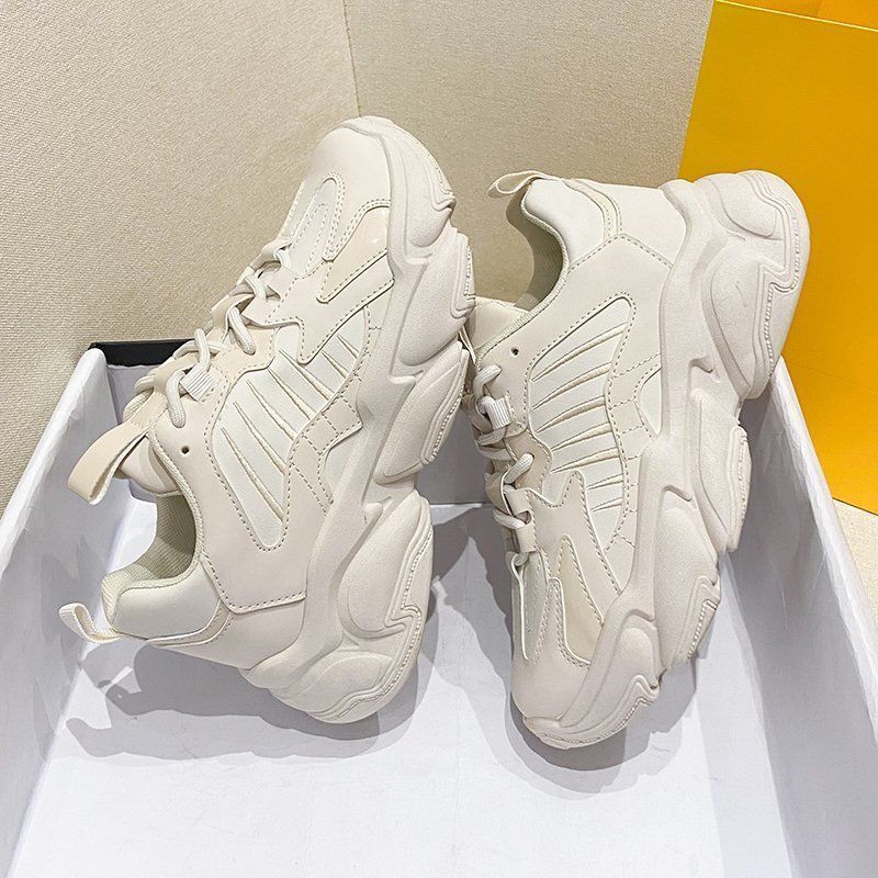 Giày Thể Thao Màu Đen Thời Trang Hàn Quốc Mùa Xuân Năm 2021 Cho Nữ