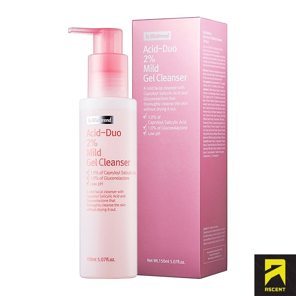 [ĐẠI LÝ CHÍNH THỨC] Sữa rửa mặt By Wishtrend Acid-Duo 2% Mild Gel Cleanser