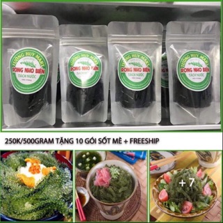 Rong nho tách nước tự nhiên 500g tặng 10gói nước sốt