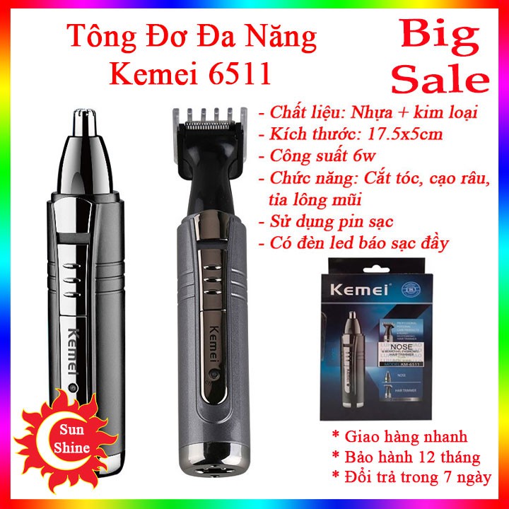 Tông Đơ Mini Cắt Tóc Trẻ Em ⚡️Bảo Hành 12 Tháng⚡️ Máy Cắt Tỉa Đa Năng