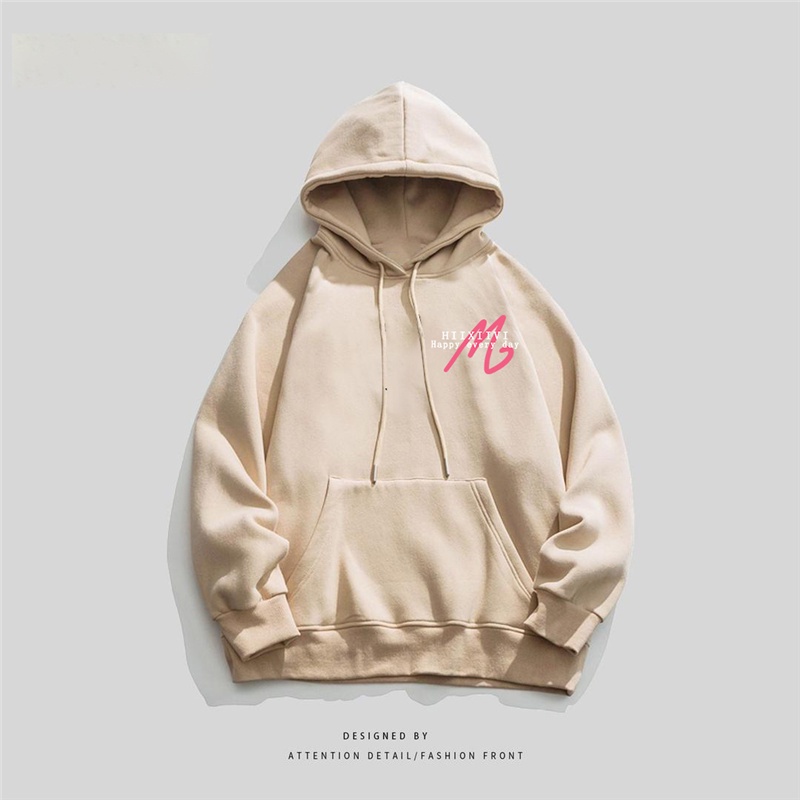 NRVP Áo Khoác Hoodie Tay Dài Dáng Rộng In Họa Tiết Phong Cách Hàn Quốc Dành Cho Nam Nữ