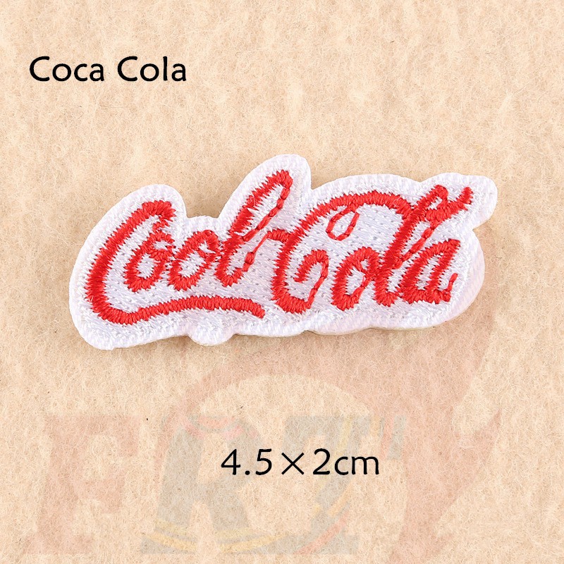 Sticker ủi thêu hình ria mép（☸ Coca Cola Patch ☸ ）