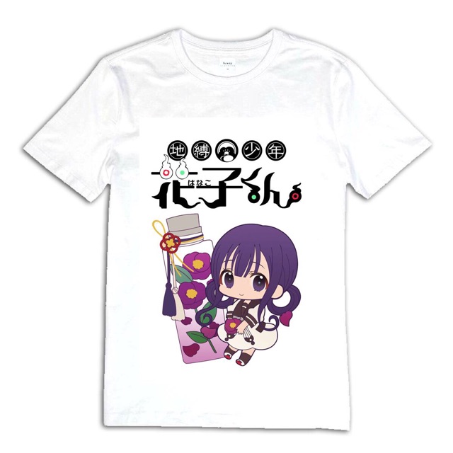 Áo anime jibaku shounen hanako-kun 8 mẫu chibi in trực tiếp vào vải