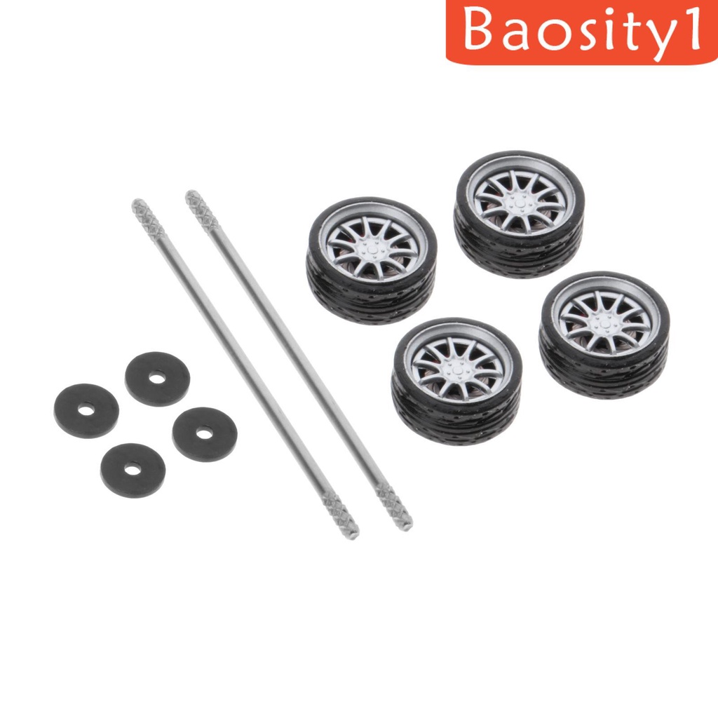 Bộ bánh xe đồ chơi tỉ lệ 1: 64