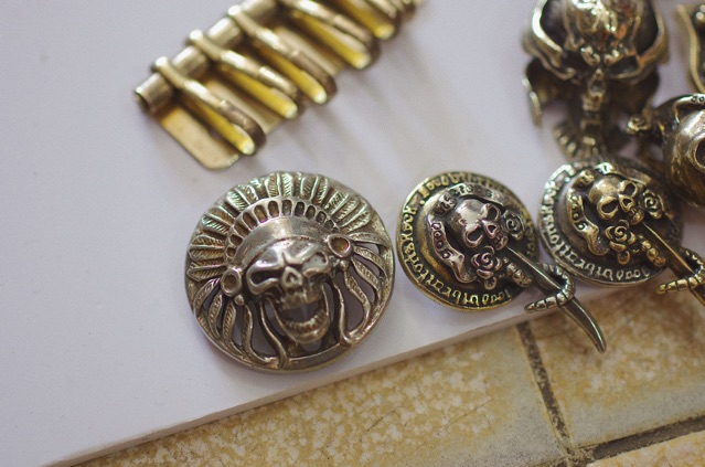 Mặt conchos kiểu, trang trí hoặc kết hợp nút bấm chén