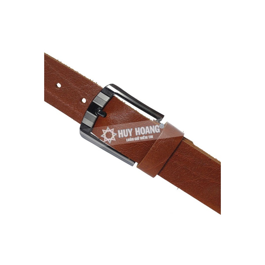Dây nịt nam Huy Hoàng da bò 3,5P màu da HP4104