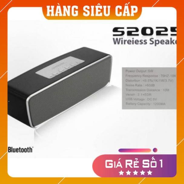 [Hàng xịn] Loa cầm tay bluetooth nghe nhạc usb thẻ nhớ S2025 bass đập cực ấm - chính hãng - BH 6 tháng