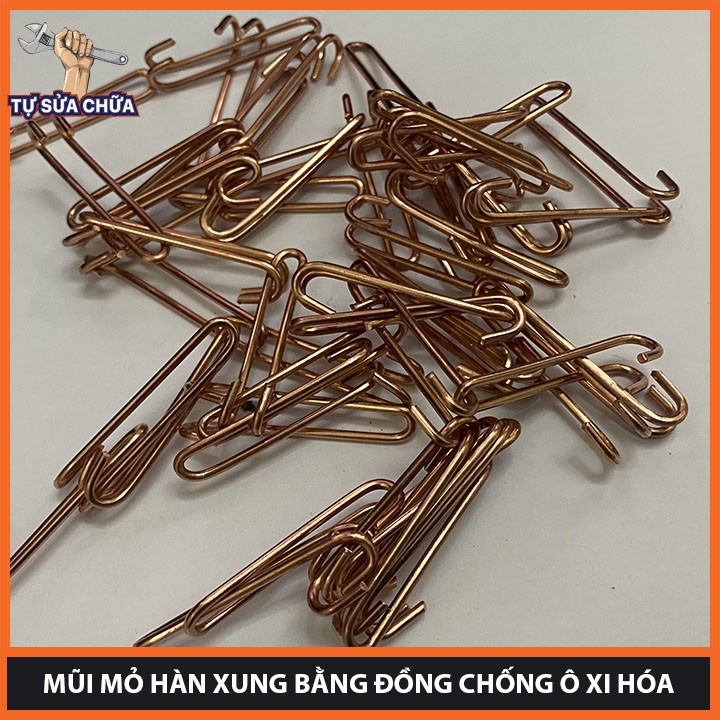 Combo 50 mũi mỏ hàn xung chuyên dụng bằng đồng, dẫn nhiệt nhanh có khả năng chống ô xi hóa cao, HÀNG LOẠI XỊN