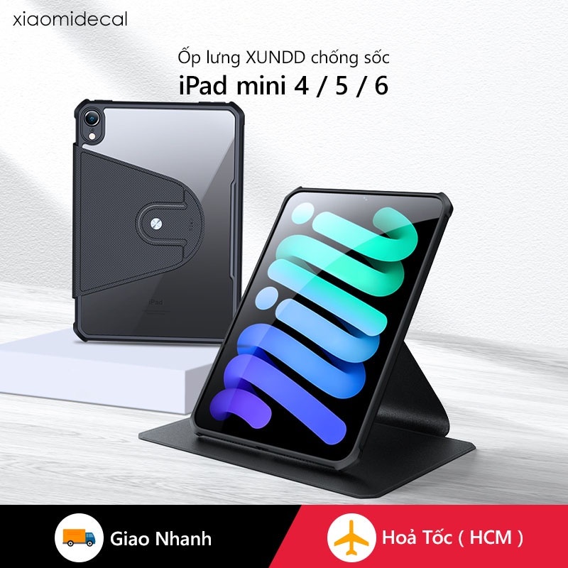 Ốp lưng đa năng XUNDD iPad mini 4 / 5 / 6 Chống trầy, Chống sốc, Viền TPU, Xoay 360 độ