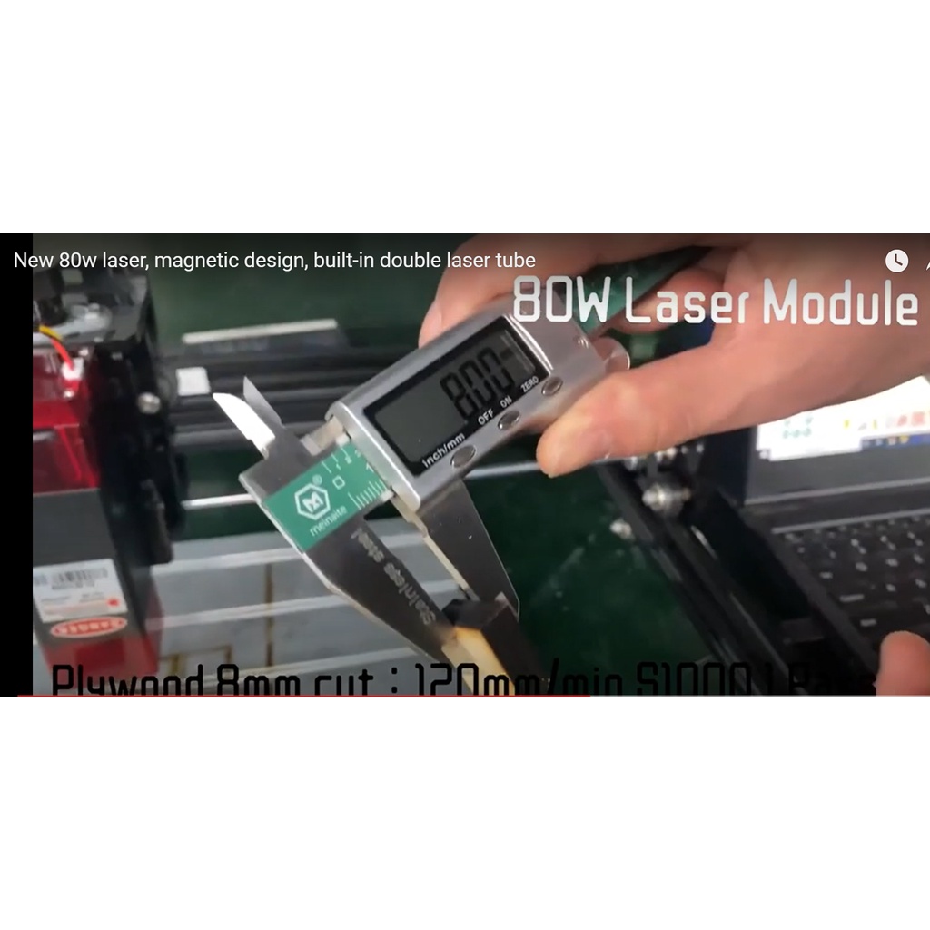 Đầu khắc, cắt laser cho máy khắc cnc công suất MAX 80W cắt gỗ 10mm+ Tặng kèm kính laser bảo vệ mắt