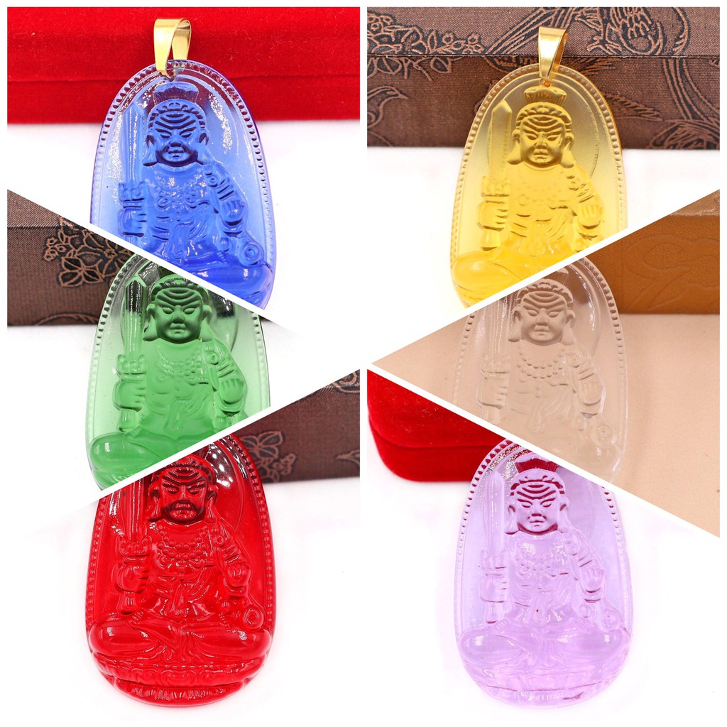 Mặt Dây Chuyền Phật Bất Động Minh Vương Pha Lê 3.6cm - Mặt Size Nhỏ - Tặng Kèm Dây Dù - Phong Thủy 868