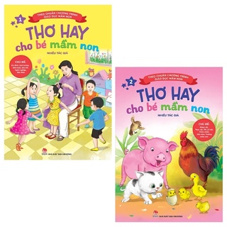 Sách - Bộ 2 cuốn: Thơ hay cho bé mầm non
