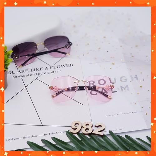 AH982 KÍNH MẮT NỮ XI ỐC CAO CẤP GỌNG HOA SANG CHẢNH 6862
