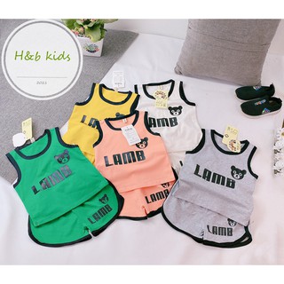 bộ 3 lỗ LAMB xinh chất cotton mềm mại cho bé trai và gái