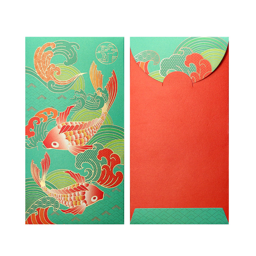 Phong bao lì xì đỏ in hình động vật phong cách Trung Hoa cổ điển sáng tạo cho năm mới
