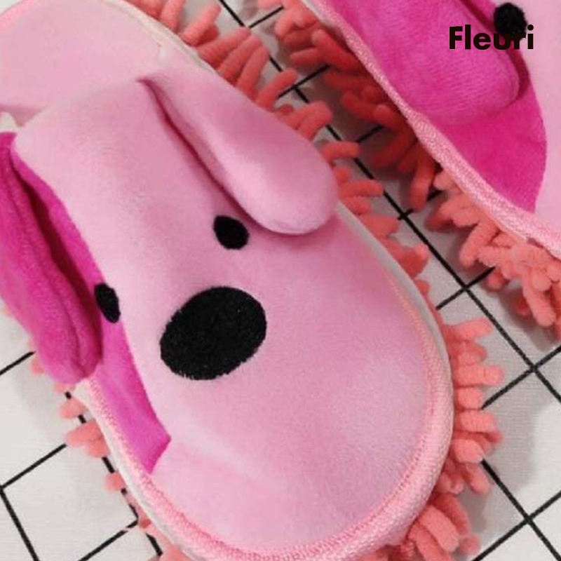 [Fleurir] Dép Lau Sàn Lười Có Thể Tháo Rời Và Giặt Sạch Trang Trí Phòng