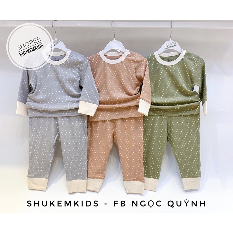 Uala rogo Set gi lê kèm quần nỉ thời trang cho bé trai gái