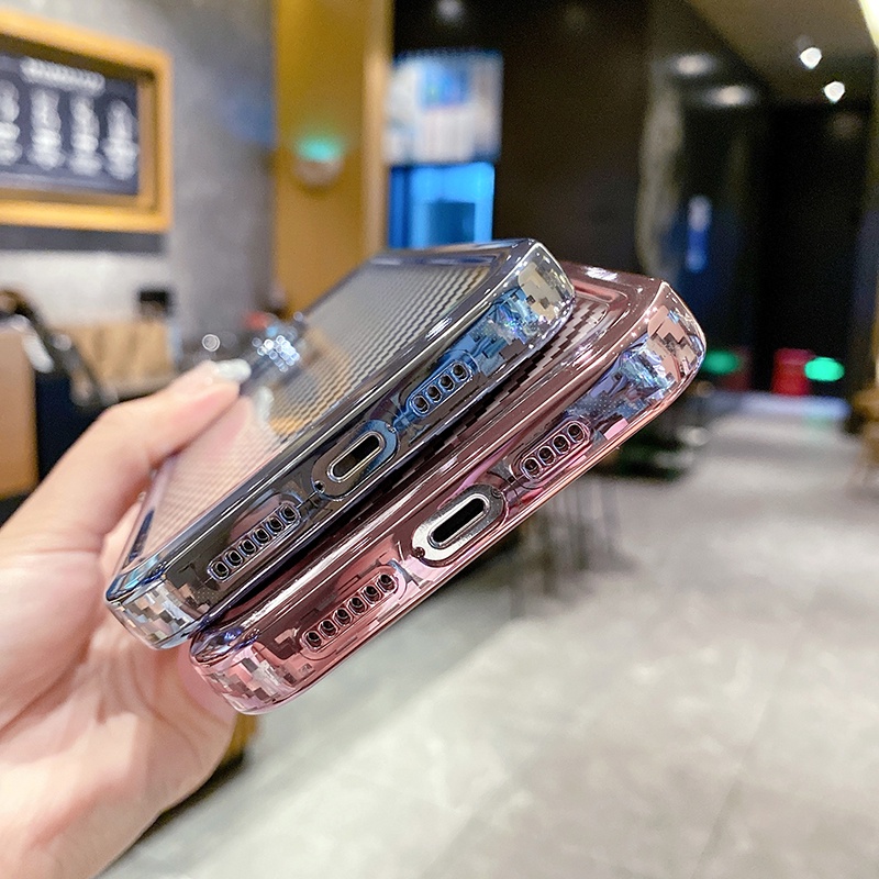 Ốp Điện Thoại Silicon Mềm Chống Sốc Họa Tiết Sợi Carbon Sang Trọng Cho iPhone 13 11 12 Pro Max XR X XS 7 8 Plus