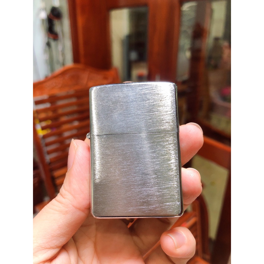 Vỏ Bật Lửa Zippo La mã Mẫu Bạc Xước Ngang