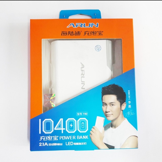 Sạc dự phòng chính hãng Arun dung lượng 10400mha