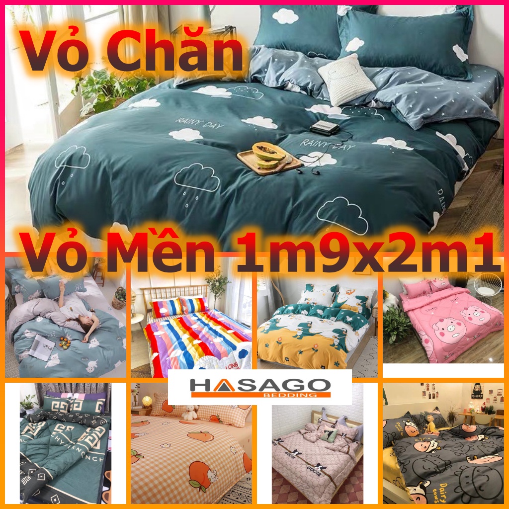 Vỏ Chăn Vỏ Mền 20 Mẫu Mới Nhất 2022 kích thước 1m9x2m1 Có khóa kéo ( Là Vỏ Bọc Chưa Bao Gồm Ruột Chăn Mền)
