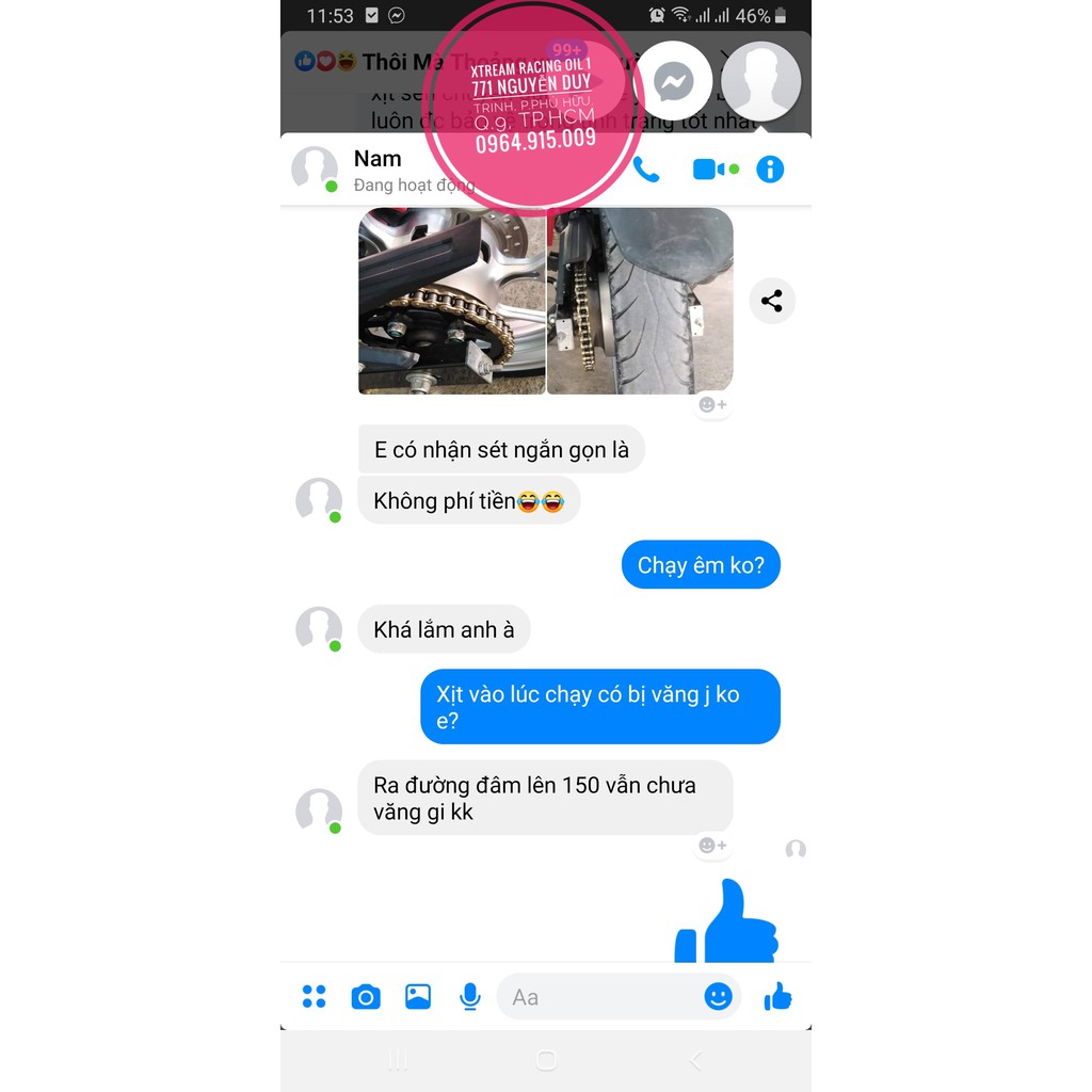 Combo chai xịt dưỡng sên xích Không Văng Giá Rẻ Xtra-50