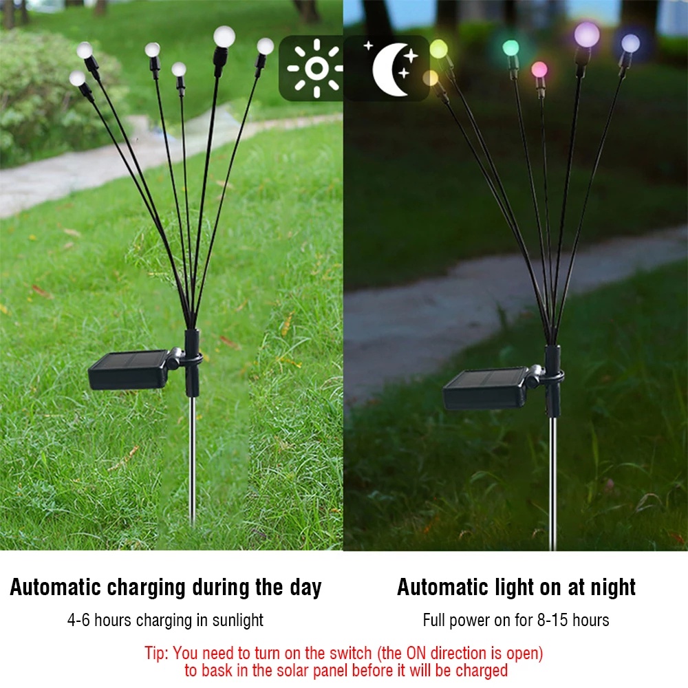 Đèn LED Trang Trí Sân Vườn Chống Nước Hình Pháo Hoa