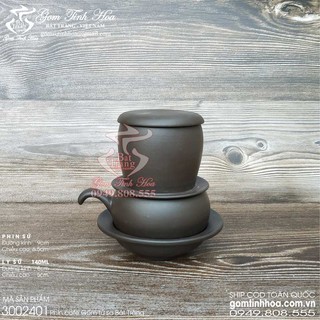 Phin cafe gốm tử sa Bát Tràng