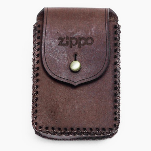 Zippo Ví Da Nam Có Khóa Kéo Màu Nâu Màu Sắc