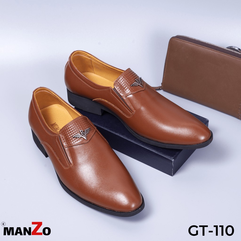 [DA BÒ THẬT] Giày da nam cao cấp dành riêng cho dân công sở - Manzo GT 110 | BigBuy360 - bigbuy360.vn