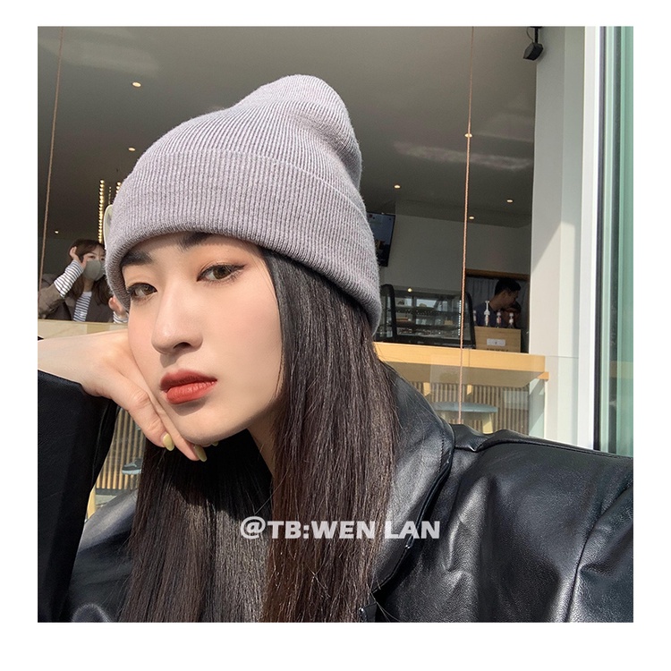 Nón len giữ ấm phong cách Hàn Quốc thời trang cho nữ