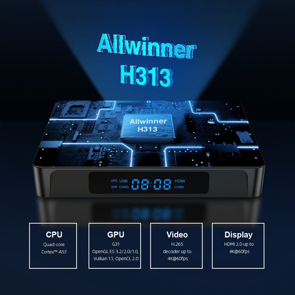 [KÈM CHUỘT BAY] Android tivi Box X96Q Pro 2021 bản cao cấp RAM 2G bộ nhớ trong 16G, CPU 4 nhân mạnh mẽ