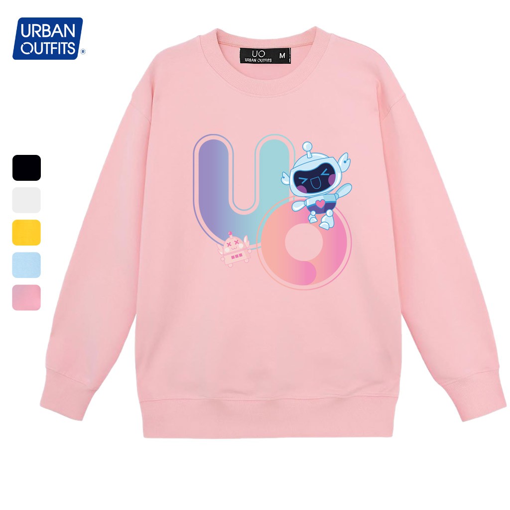 Áo Sweater Form Rộng Nữ Nam URBAN OUTFITS In BOTS UO SWO26 Thun Cotton Nỉ 4 Chiều Local Brand