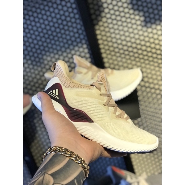 Giày thể thao sneaker alpha bounce 2018 kem tím
