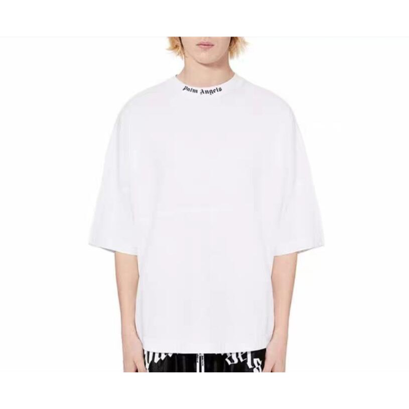 Palm Angels Thời trang cotton độc quyền LOGO áo thun hai mặt in màu trung tính | BigBuy360 - bigbuy360.vn