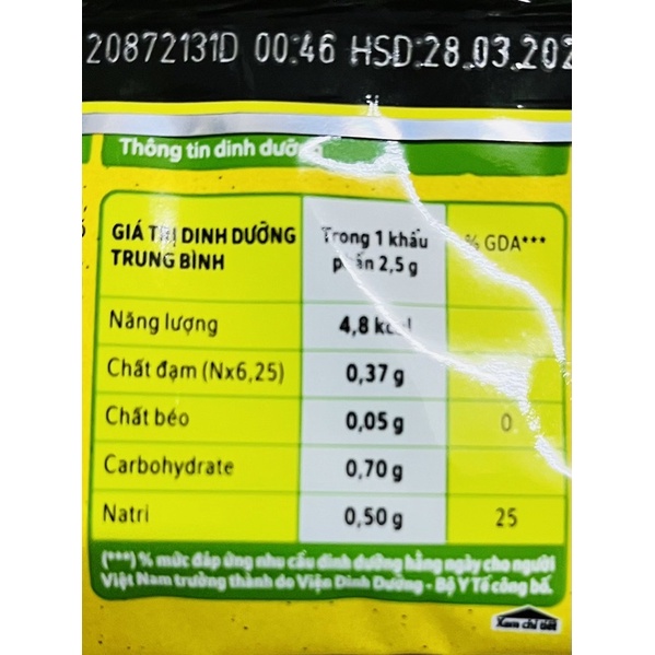 Hạt nêm Maggi chay gói