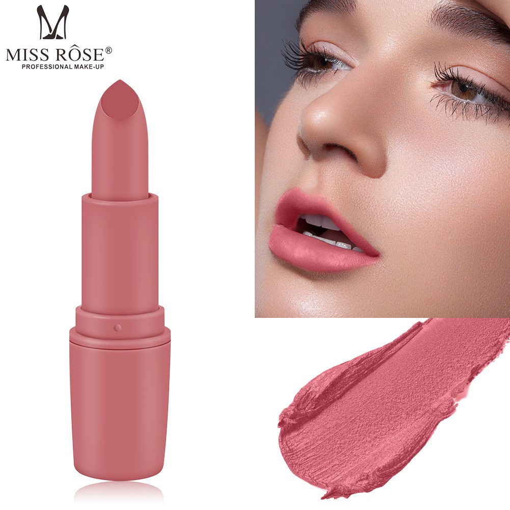 Son lì MISS ROSE 18 màu sắc tùy chọn chống thấm nước trang điểm quyến rũ xinh đẹp | BigBuy360 - bigbuy360.vn